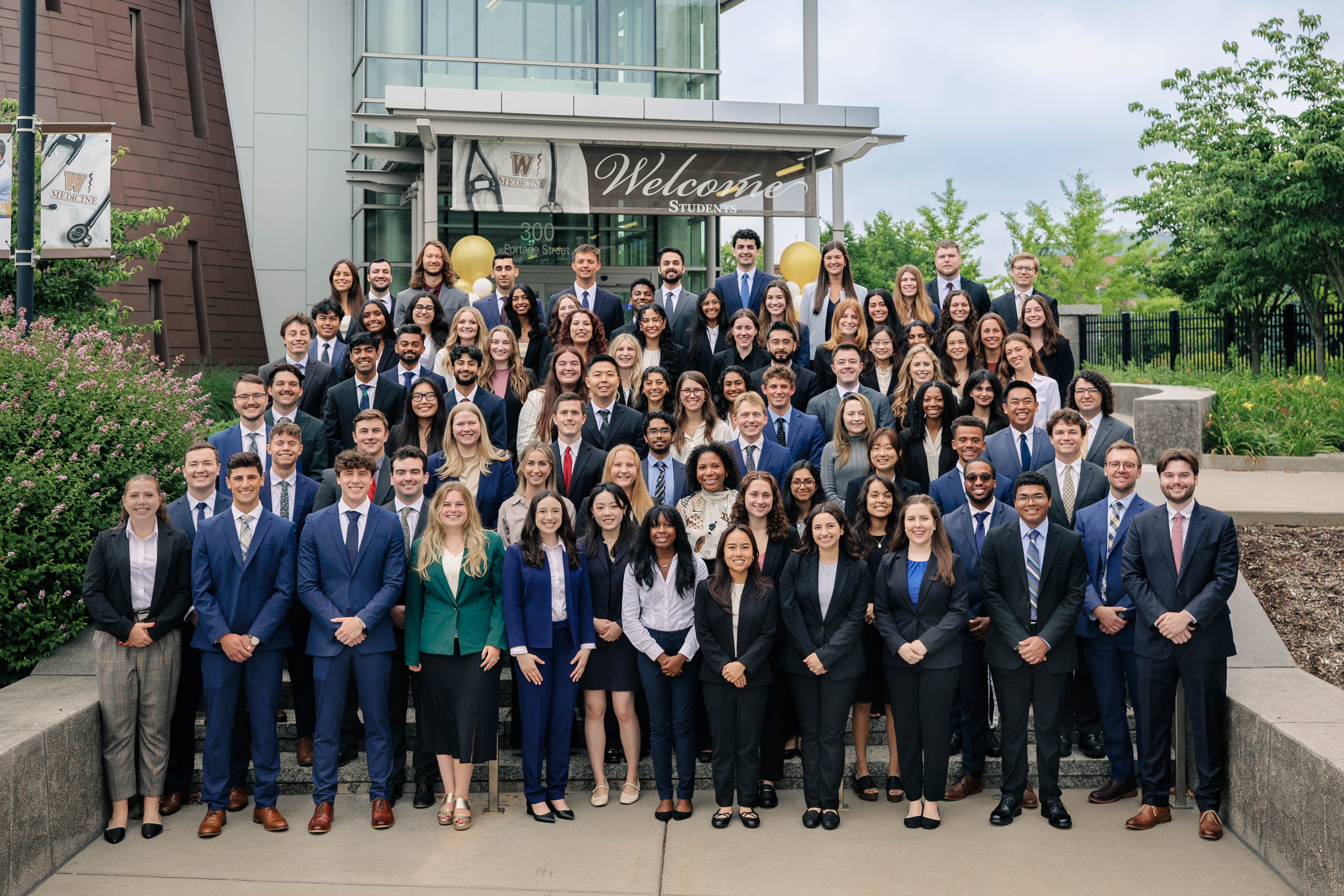 MD Class of 2029 Day One at WMed Group Photo
