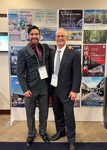 WMed Dean Robert G. Sawyer and His Son at the Japanese Society for Surgical Infections Meeting in Tokyo