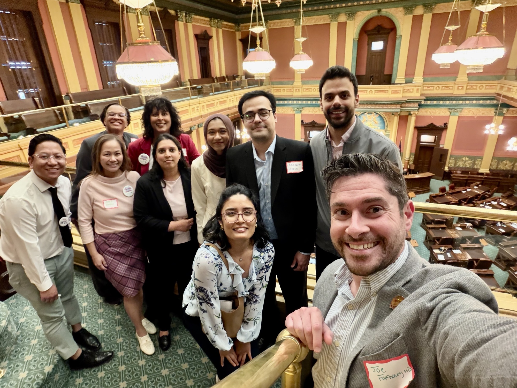 WMed pediatrics residents attend the Michigan Chapter AAP Advocacy Day annually