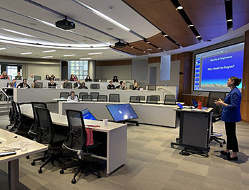Photo of people attending a breakout session at the fourth annual WMed Well-Being Symposium